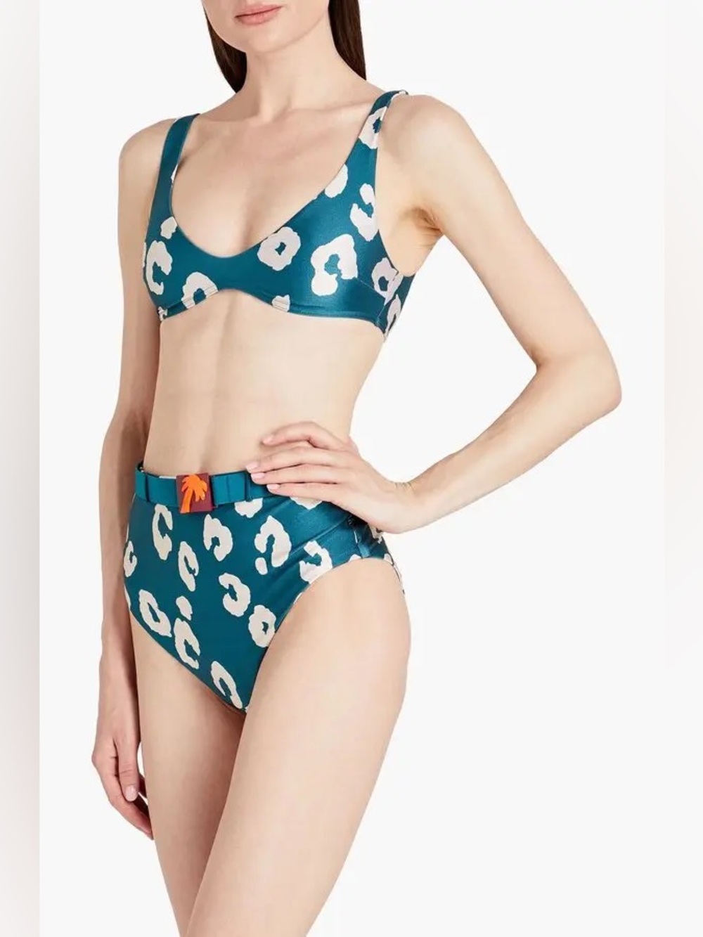 ZIMMERMANN High-Waist Leopard Print ‘Shelly” Bikini Set Sz 4-6 $575 - Picture 4 of 8